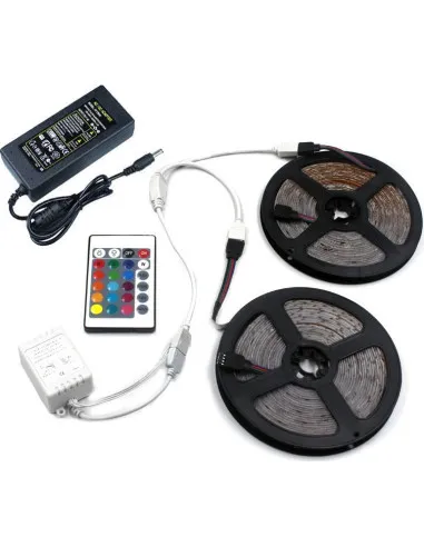 Banda RGB 5M LED, cu telecomanda si joc de lumini
