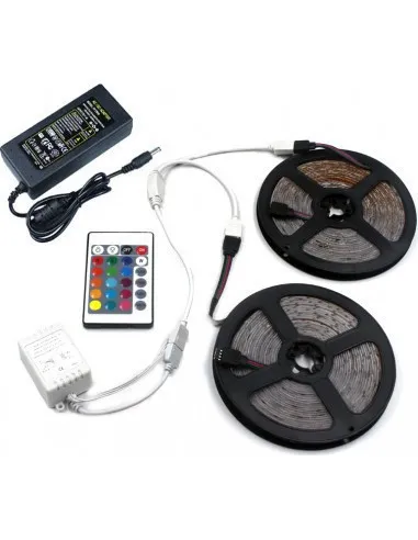 Banda RGB 5M LED, cu telecomanda si joc de lumini