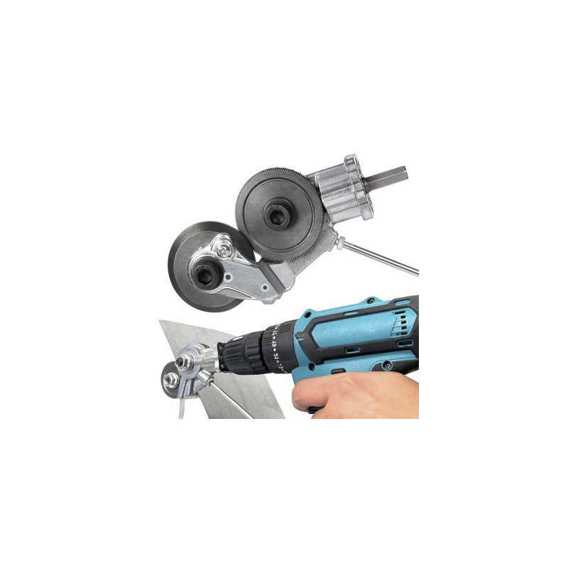 Adaptor bormasina pentru taiat tabla si materiale feroase