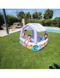 Piscină Gonflabilă Intex Sun Shade pentru Copii, cu Acoperiș, 157x157x122 cm, 280 L 2