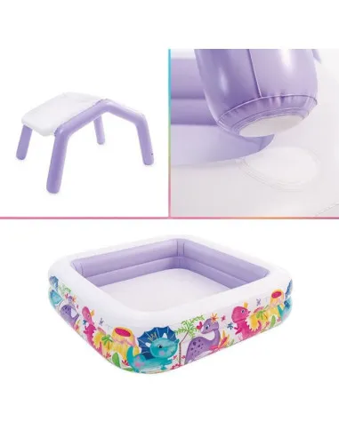 Piscină Gonflabilă Intex Sun Shade pentru Copii, cu Acoperiș, 157x157x122 cm, 280 L