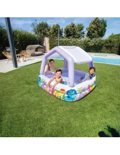 Piscină Gonflabilă Intex Sun Shade pentru Copii, cu Acoperiș, 157x157x122 cm, 280 L 2