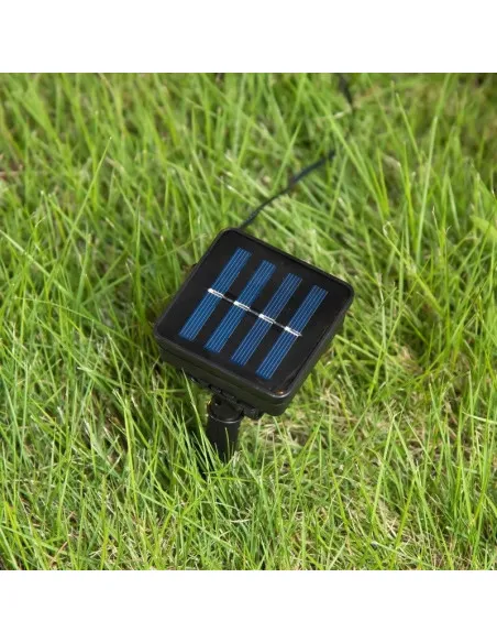 Set 5 decoratiuni luminoase solare pentru Craciun, Acadele, pentru exterior, incarcare solara