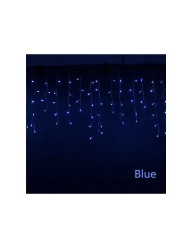 Instalație Crăciun 12m 300 LED Albastru – Turturi Franjuri