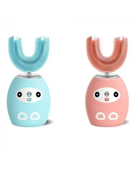Periuta de dinti electrica pentru copii, forma de U, cu incarcare USB, 4 trepte