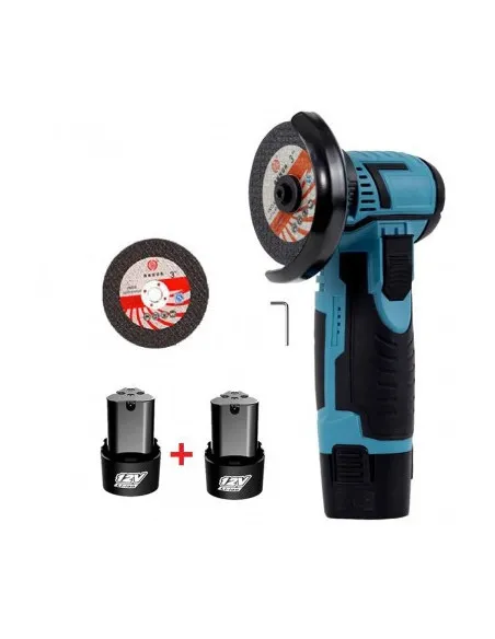 Mini Polizor Unghiular Electric cu 2 Acumulator,Flex Portabil, 12V, Disc 76MM