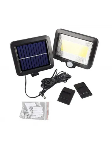 Lampa solara stradala 90W, 120 LED, senzor de