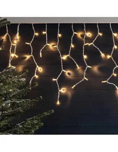 Set 40M instalatii tip franjuri, 2x20 m, interconectabile, 1000 LED-uri tip turturi/franjuri, Craciun, diverse culori
