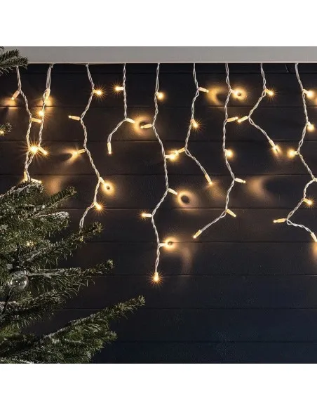 Set 40M instalatii tip franjuri, 2x20 m, interconectabile, 1000 LED-uri tip turturi/franjuri, Craciun, diverse culori
