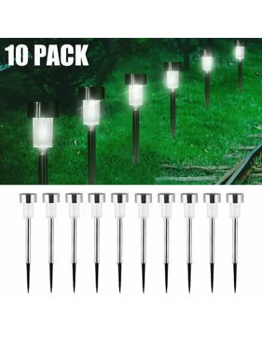 Cumpara 10 buc Lampi solare gradina, LED