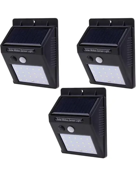 Set doua lampi solare cu 20 led-uri si senzor de