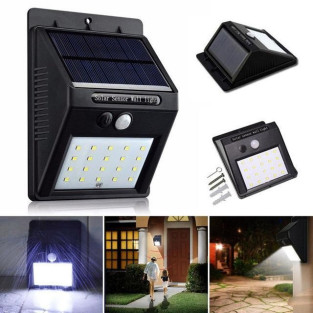 Set doua lampi solare cu 20 led-uri si senzor de 2