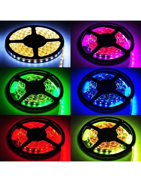 Banda RGB 5M LED, cu telecomanda si joc de lumini