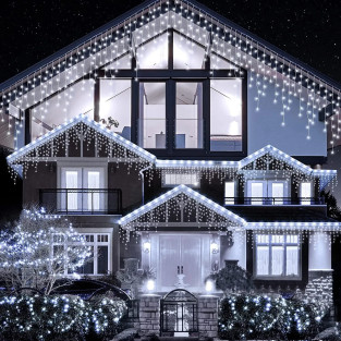 Instalatie 8 metri,ALB RECE, 200 LED-uri tip