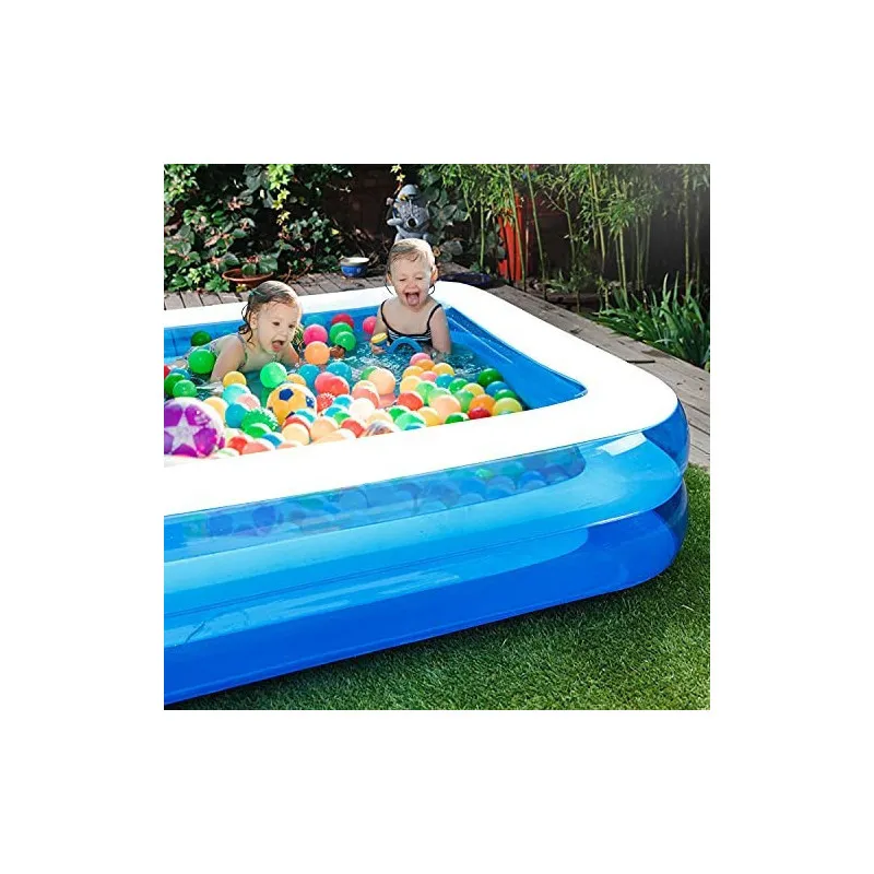 Piscină Gonflabilă Family, 201X150X50 cm, Dreptunghiulară, Albastru + Cadou Boxă Portabilă