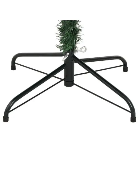 Brad artificial verde cu varfuri albe, 180 cm cu 580 ramuri si suport metalic