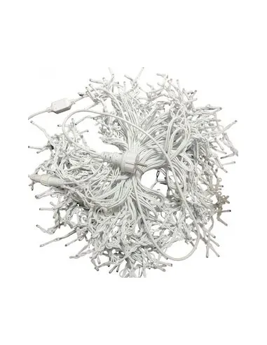 Instalație LED turturi alb rece 23.5m, 500 LED flash, exterior premium