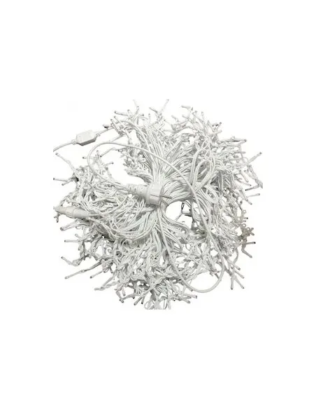 Instalație LED turturi alb rece 23.5m, 500 LED flash, exterior premium