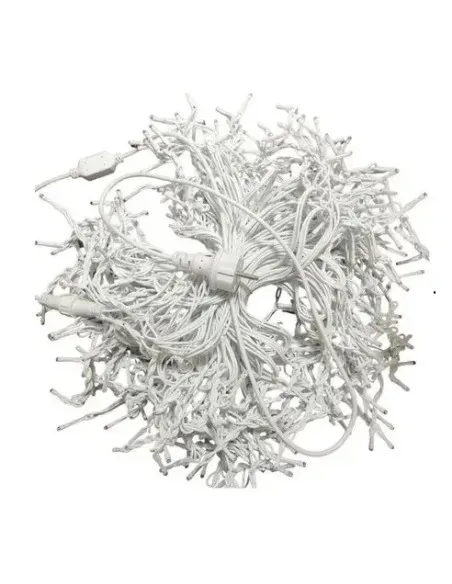 Instalație LED turturi alb rece 23.5m, 500 LED flash, exterior premium