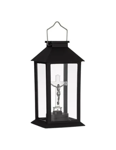 Felinar solar negru cruce LED alimentare solara