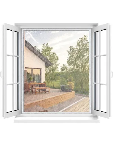 Set 2 plase anti-insecte magnetice pentru fereastra 150x180cm
