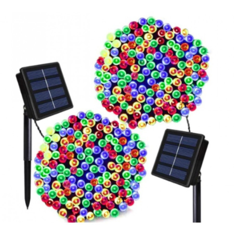 Set 2 x Instalatie LED pentru exterior cu incarcare solara
