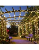 Set 2 x Instalatie LED pentru exterior cu incarcare solara