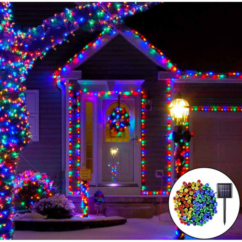 Set 2 x Instalatie LED pentru exterior cu incarcare solara