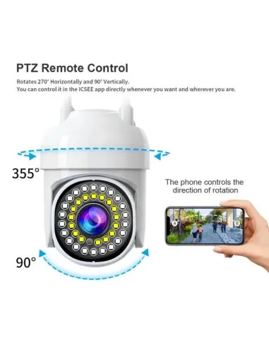 Set 2 Camere IP 360° WiFi JT-8161QJ cu 4 Carduri 32GB | Live & Noapte