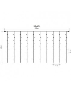 Instalatie tip perdea 2x1m 2