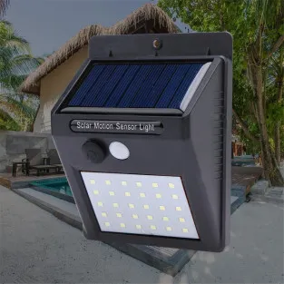 Lampa 30 LED, incarcare solara si senzor miscare 2
