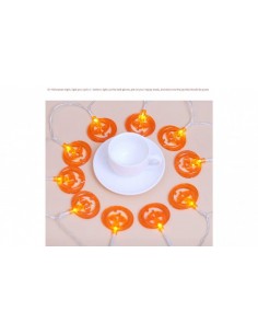 Instalatie LED 20 dovleci Halloween cu baterii red-mag.ro 2