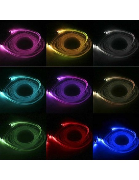 Lumini ambientale auto 6M neon RGB, aplicatie prin Bluetooth