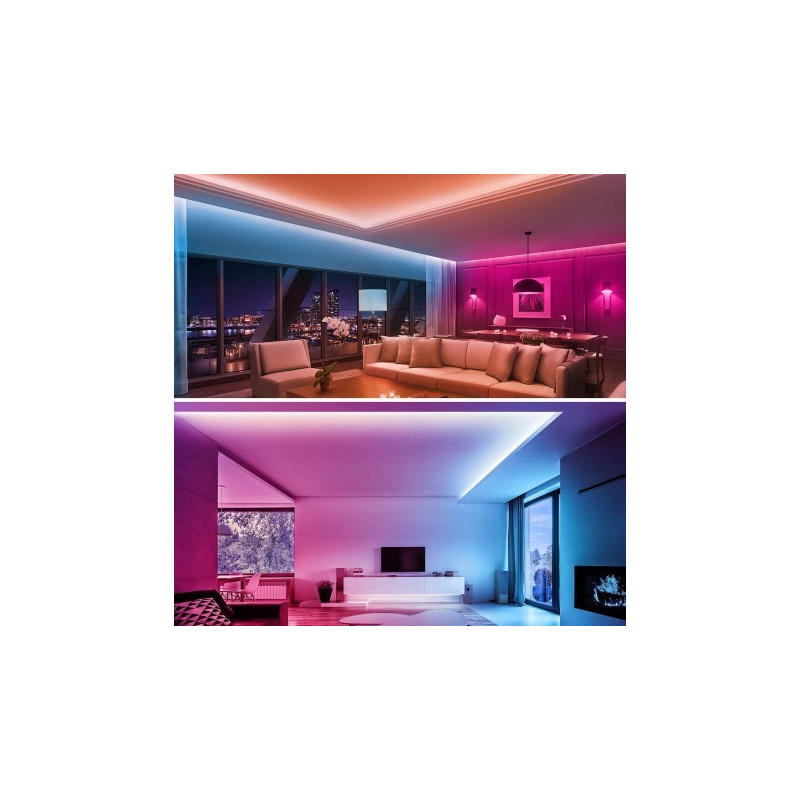 Kit Banda LED RGB, 5 Metri,Sincroniza Muzica,Bluetooth