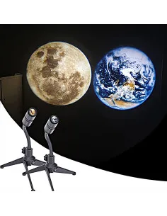 Lampă proiector luna/ pamant pentru interior cu led de 3w, cu stativ