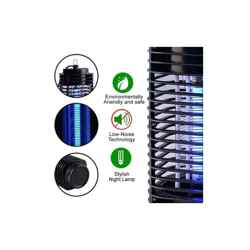 2 x Felinar electric UV importiva insectelor , Lampa Mosquito Killer hexagon