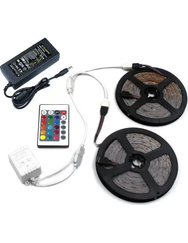 Banda RGB 5M LED, cu telecomanda si joc de lumini