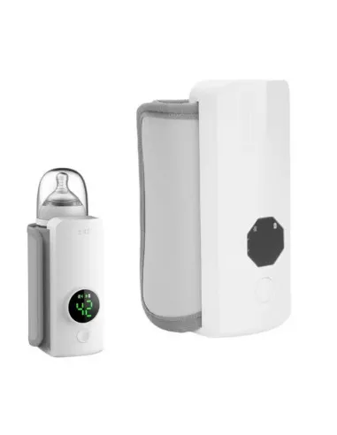 Încălzitor Portabil Biberon, 6000 mAh, 6 Trepte de Temperatură, Alb