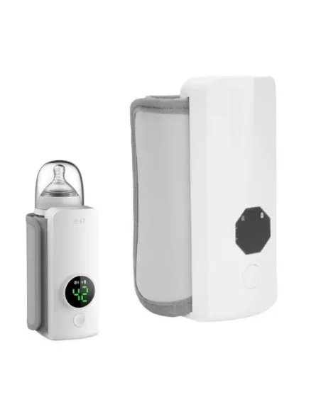 Încălzitor Portabil Biberon, 6000 mAh, 6 Trepte de Temperatură, Alb