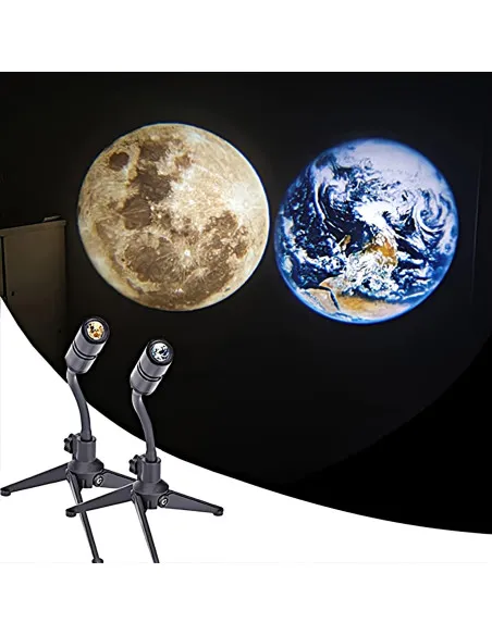 Lampă proiector luna/ pamant pentru interior cu led de 3w, cu stativ