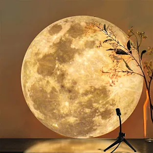 Lampă proiector luna/ pamant pentru interior cu led de 3w, cu stativ 2