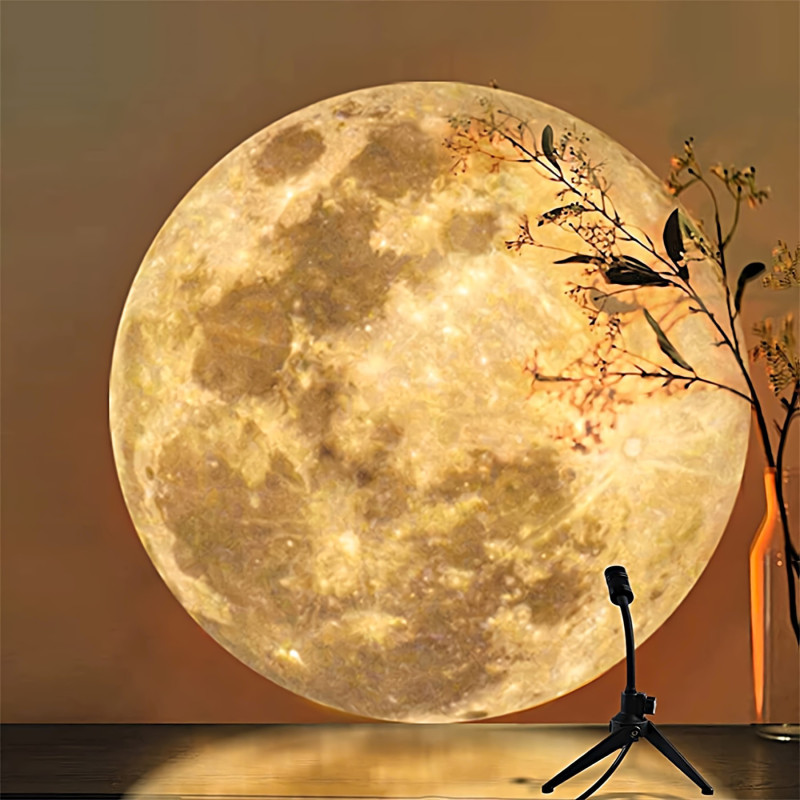 Lampă proiector luna/ pamant pentru interior cu led de 3w, cu stativ