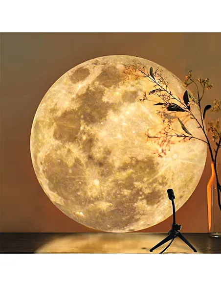 Lampă proiector luna/ pamant pentru interior cu led de 3w, cu stativ