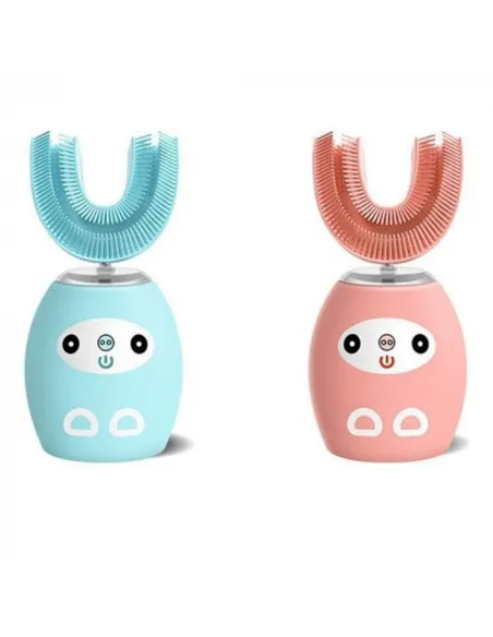 Periuta de dinti electrica pentru copii, forma de U, cu incarcare USB, 4 trepte