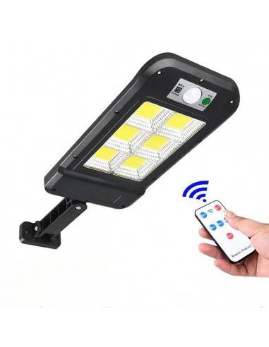 Set 4 x Lampa solara cu 6 celule, LED-uri COB si telecomanda