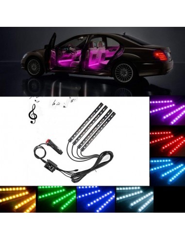 dead claw Ours Bandă LED auto Ambient - kit 4 buc