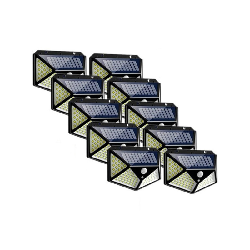 Cumpara Set 10 x Lampa 100 LED cu panou solar