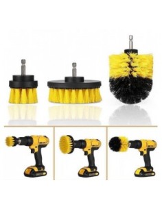 Set 3 perii curatare cu adaptor pentru bormasina/autofiletanta