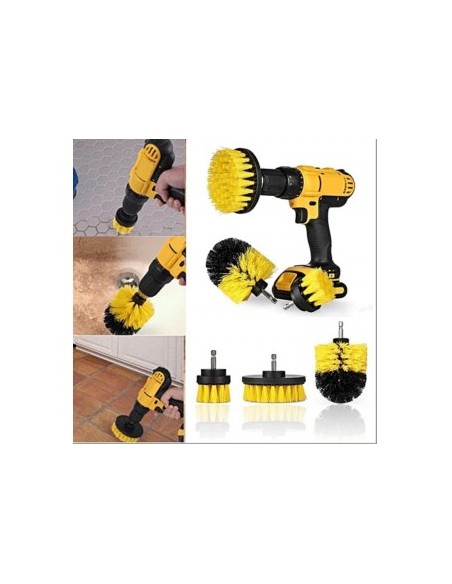 Set 3 perii curatare cu adaptor pentru bormasina/autofiletanta