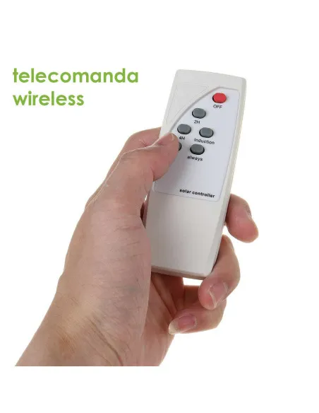 Lampă Solară Stradală Jortan 2400W, cu Panou Solar, Telecomandă și Suport, Iluminat Exterior LED